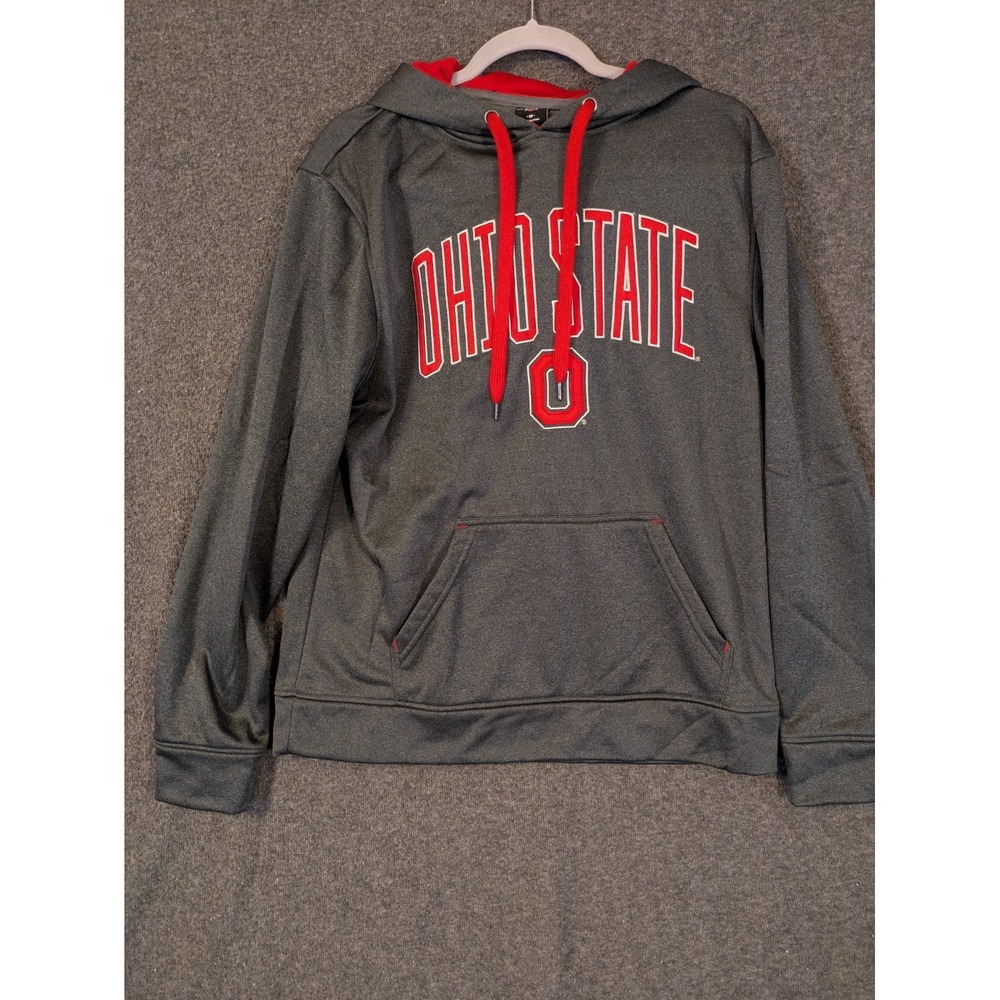 Ohio State Buckeyes Hoodie Mens Med Embroidered Scarlet & Gray Brand